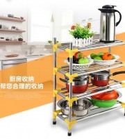 High Quality Stainless Steel Combination Round Tube Shoe Rack